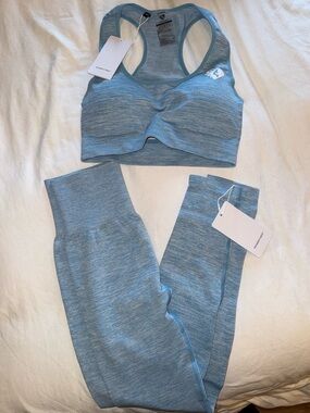 WOMENS BEST Blue Workout Set